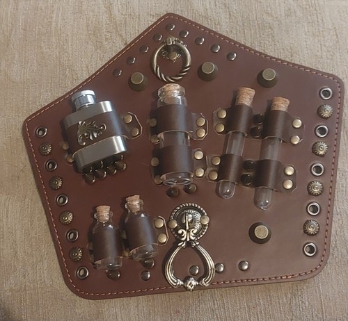 Steampunk vambrace with potion - with,