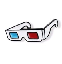 Retro 3D Cinema Glasses Enamel