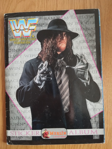 Wwf merlin wrestling sticker - wwf,
