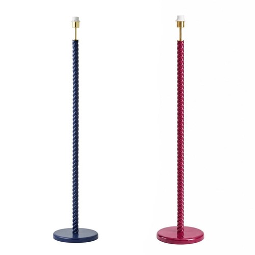 Wooden twist floor lamp - wooden, base