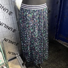 Joules Remi Blue Winter Pleated Skirt Size 12 Lot 45 Rrp £64.95