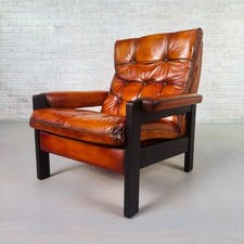 Vintage Danish Tan Leather