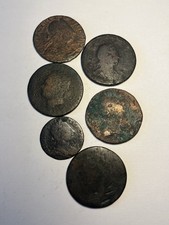 Old British Coin Job Lot -x 6