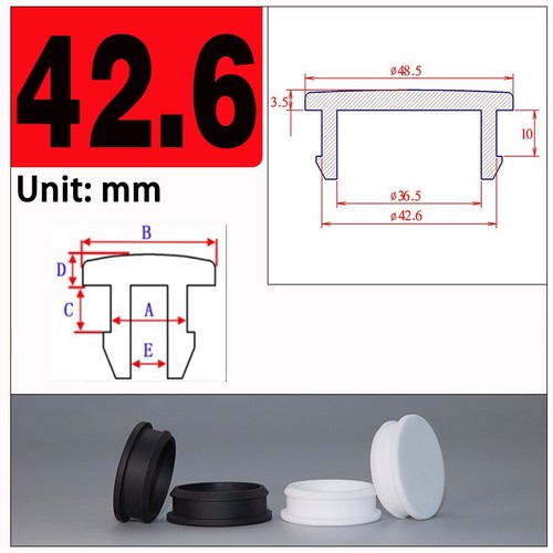 Black snap hole - snap-on, plug