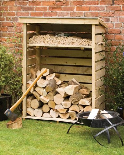 Small log store - log, outdoor