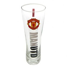 Manchester United Tall Beer Pint Glass Christmas Birthday Gift Ideas Fan Peroni