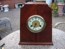 Wood  Cased  Art- Deco  mantle clock by H.A.C.