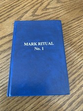 MASONIC: Mark Ritual No 1 Book