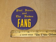 Vintage PAUL REVERE AND THE RAIDERS FANG Pinback