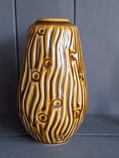 Vintage Killrush Celtic Vase Wood Bark Look Vintage Irish Fine Earthenware