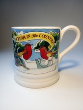 Emma Bridgewater Year In The Country By Matthew Rice Winter Scene 1/2 Pint Mug