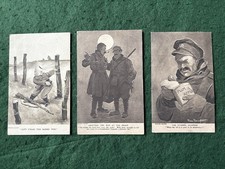 3 - WW1 Bruce Bairnsfather Postcards.