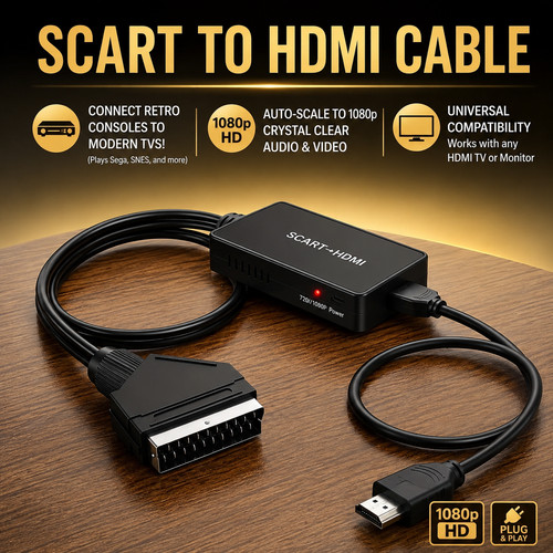 Scart hdmi converter cable - scart,