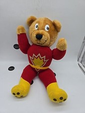 Vintage SuperTed Bear Soft Plush 15" Teddy - Movable Limbs - SuperTed R.dakin 84