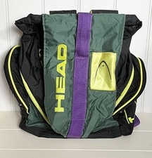 RARE Head Neon Rucksack 90s Retro Vintage Bag Hiking Biking Camping Sports 