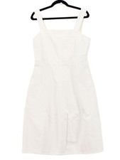 COS A-Line Midi Dress in Cream