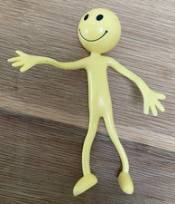 Bendable Flexible Bendy Yellow Man Smiler Figure Character Toy 13cm
