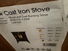 5.5kw Cast Iron Stove Wood and Coal Burning Stove