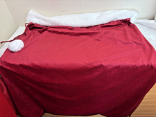 Christmas Xmas Traditional Large Red Santa Tie String Sack 97 x 72 cm Silky