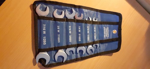 Piece whitworth spanner set - 6,