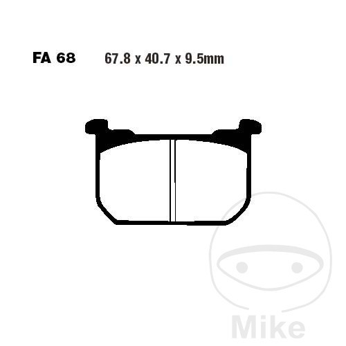 Ebc standard brake pads altn - brake,