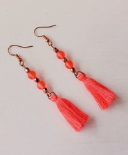 Bright Coral Tassel and Coral