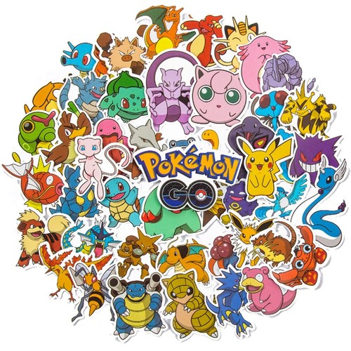 Pokemon pikachu 50pcs - 50pcs, vinyl