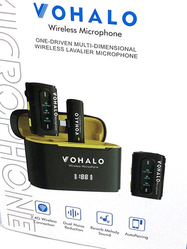 Wireless microphone set - set, w/