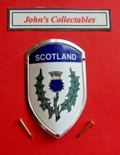 COLLECTABLE SCOTLAND  WALKING / HIKING STICK BADGE / MOUNT  NEW IN PACKET LOT V