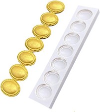 7 Oval Pearl String Beads Border Silicone Fondant Cake Mould Baking Cake Decor