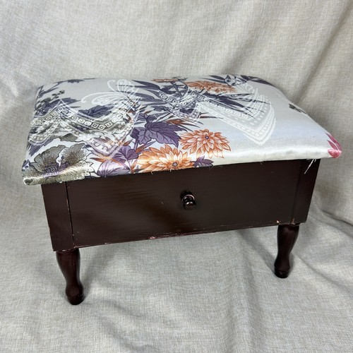 Vintage floral sewing box - vintage,