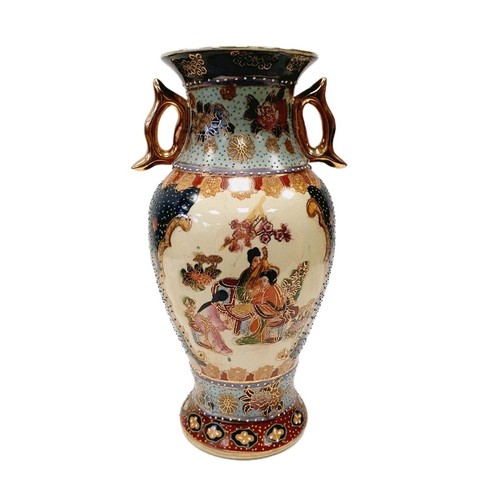 Vintage japanese satsuma vase - vintage,