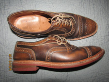 Allen Edmonds brown Strandmok  brogues Wingtip Oxford Shoes UK 10