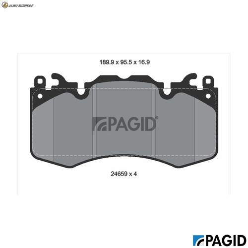 Brake pad set disc - brake,