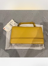 Yellow Zara leather bag with