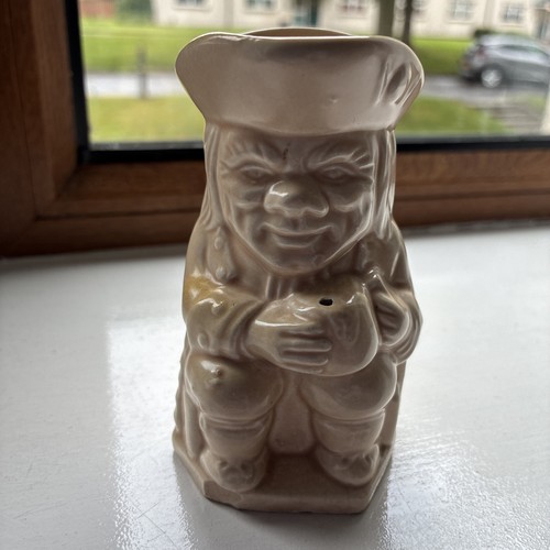 Vintage glazed toby jugs - 7",