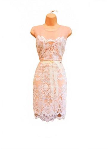 Jessica wright pink white lace - white,