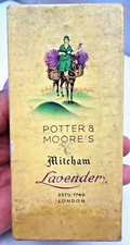 VINTAGE c1920s-30s Potter & Moore "Mitcham Lavender" Perfume Bottle Box Empty #f