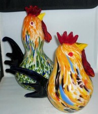 2 VINTAGE RETRO LARGE MURANO