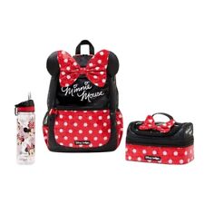Minnie Mouse Backpack Wallet Lunch Bag School Bag Stationery Gift Box Disney Kid