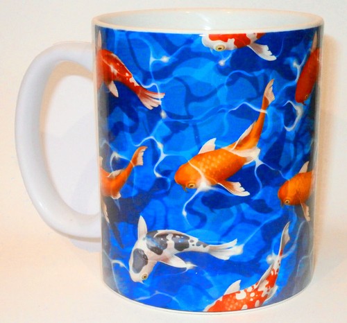 Koi carp mug can personalise - koi,