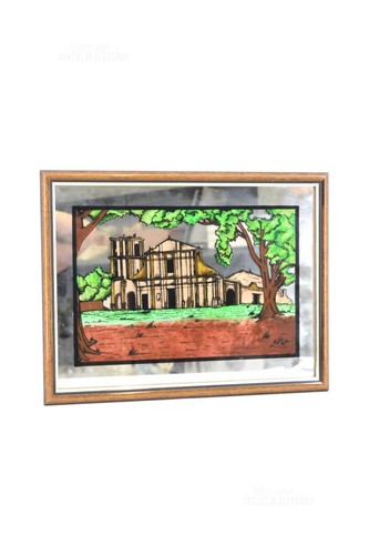 Mirror frame with - frame, church