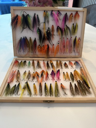146 handmade salmon - handmade, flies
