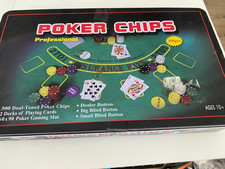 Professional Casino Poker Chips - 300pcs - Poker and Blackjack with Gaming Mat