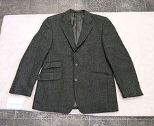Marks & Spencer M&S Mens Blazer Jacket Size 40 Short Yorkshire Tweed Moon Green