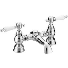 Heritage Glastonbury Bath Mixer, Chrome