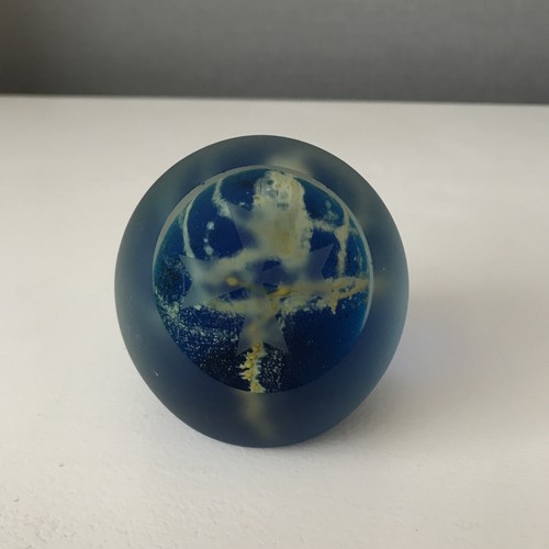 Mdina glass paperweight - glass,