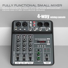 Introducing the 4Channel Professional Bluetooth Live Studio Audio Sound Mixer US