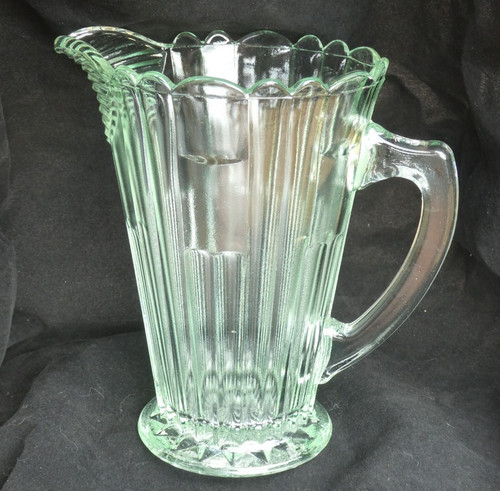 Pressed aquamarine glass juice - glass,