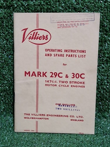 Villiers 29c 30c two - villiers, mk